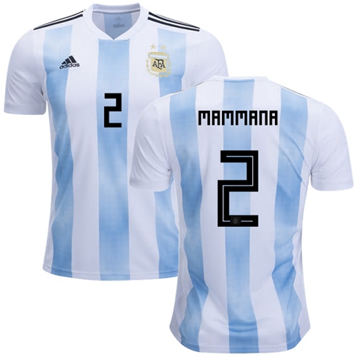 Argentina #2 Mammana Home Soccer Country Jersey
